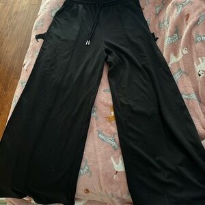 Cider Black Elastic Waist Pants